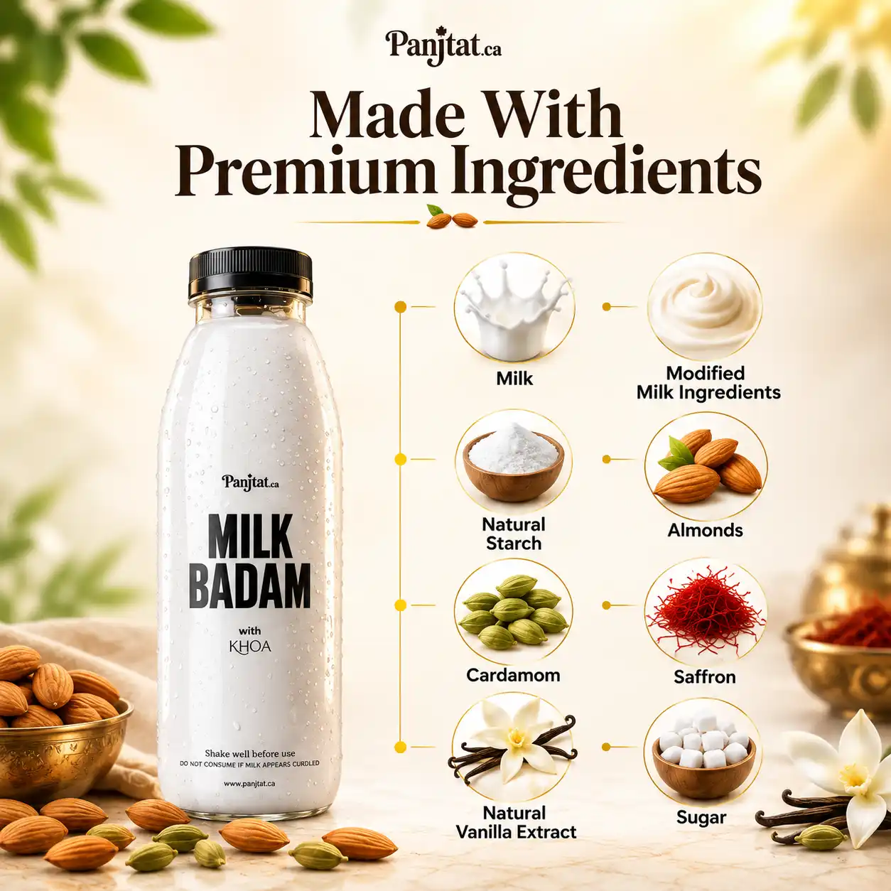 Panjtat.ca Milk Badam Ingredients